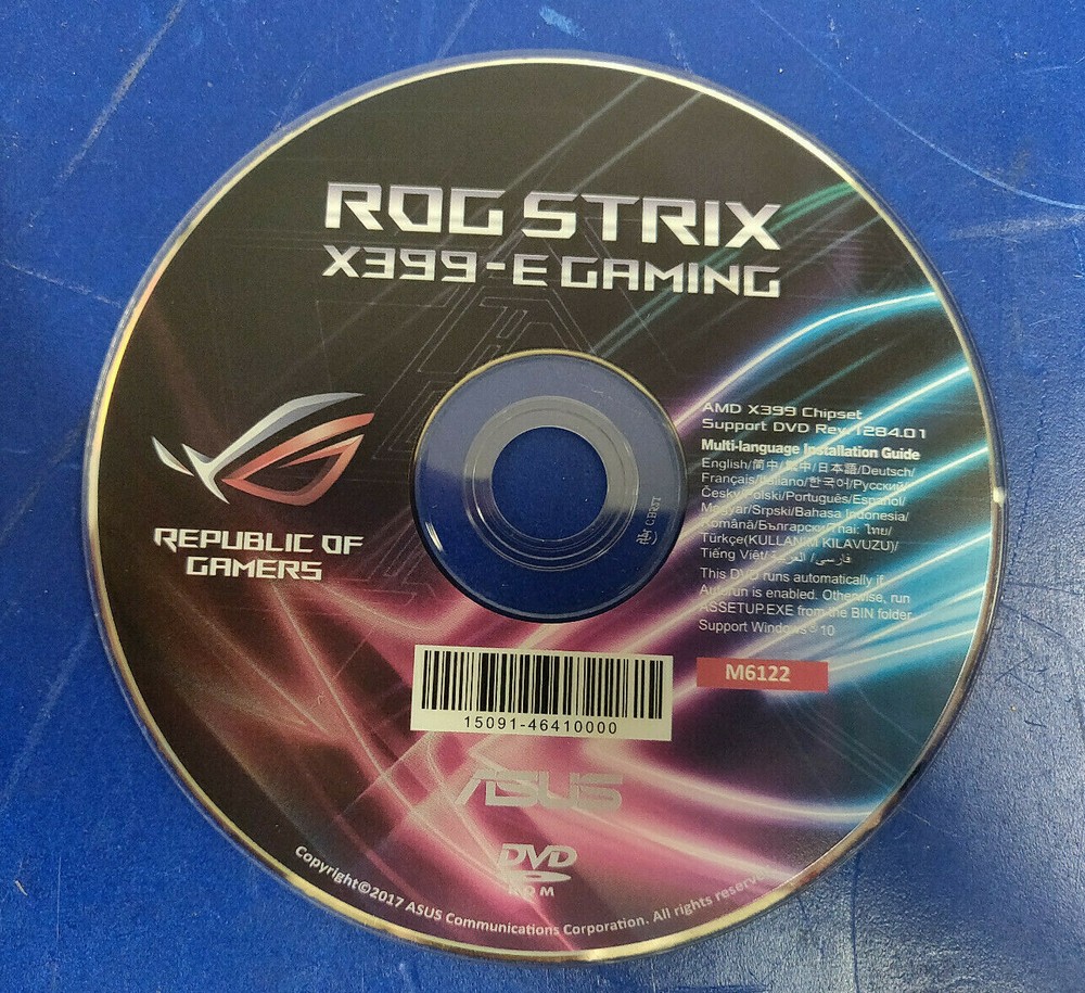 CD and Manual for ROGSTRIX X399 - E Gaming