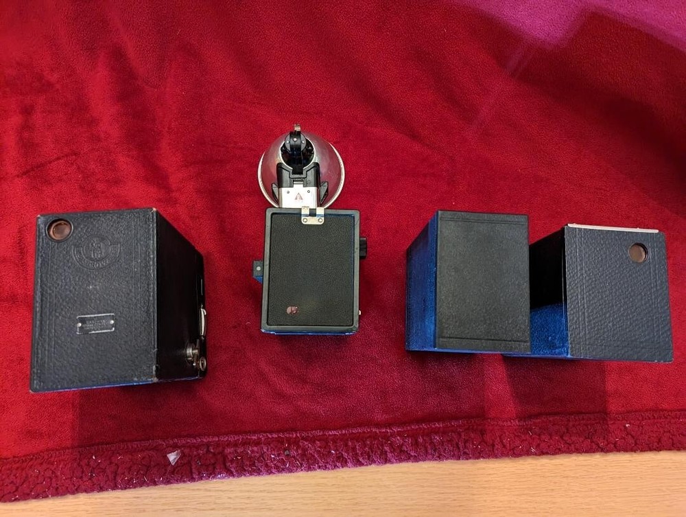 4 vintage and interesting box cameras