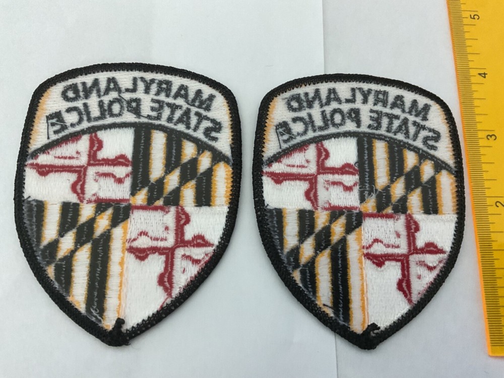 Maryland State Police collectable Patch Set 2 pieces Tracking
