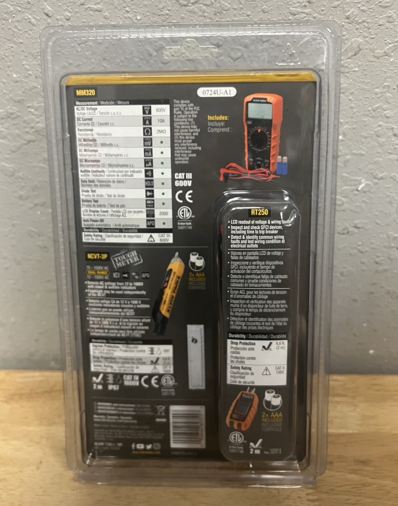 Klein Tools Multimeter, Voltage Tester and Outlet Tester Premium Electrical Tool