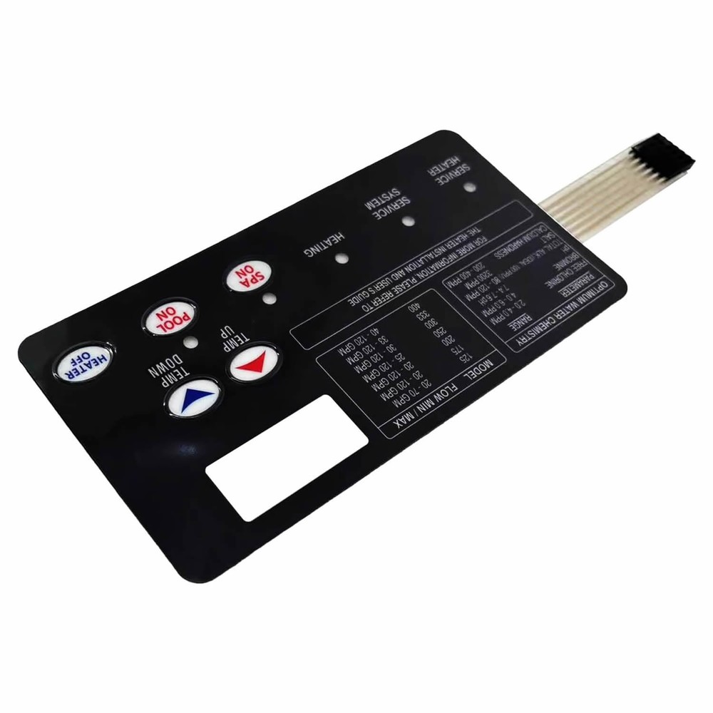 Replacement for Pentair 472610Z Switch Membrane Pad MasterTemp Pool & Spa Heater