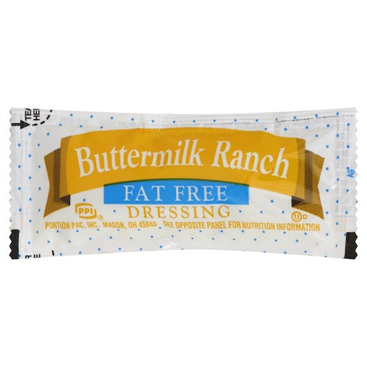 Portion Pack Fat Free Buttermilk Ranch Dressing, 12 Grams, 200 Per Case