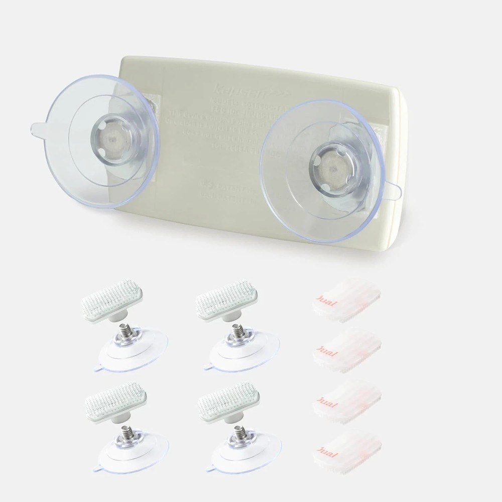 (2 Sets) EZ Pass Holder for Windshield, Fits Most US Major Toll Pass Flexible Ea