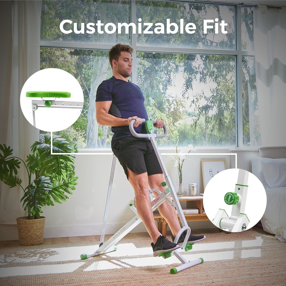 Row-N-Ride Glute & Leg Trainer - Adjustable Resistance Rower with App Connection