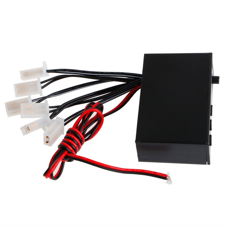 6 Ways LED Strobe Flash Light Lamp Emergency Flashing Controller Box for DC 12V