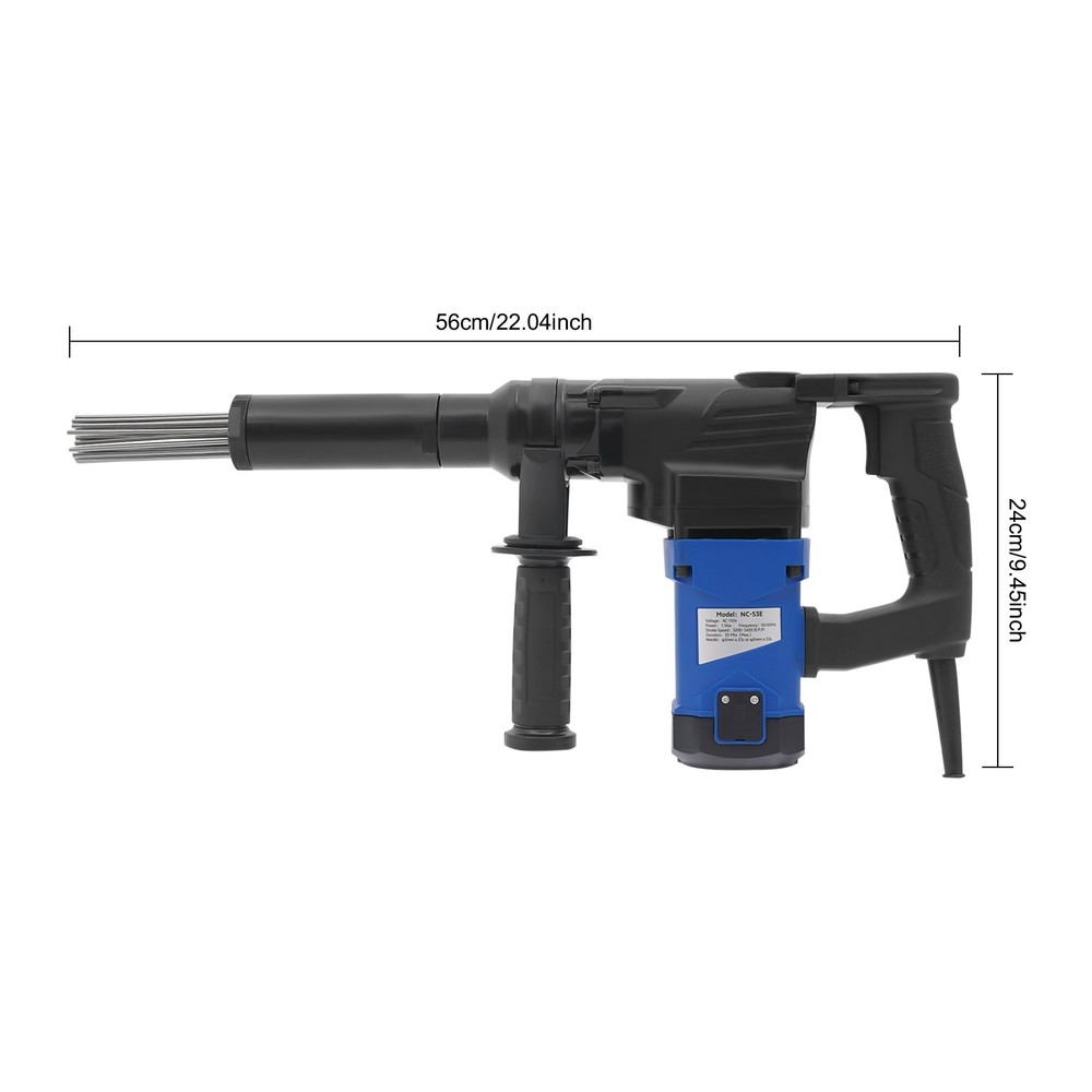110V Electric Needle Scaler Needle Derusting Gun Marine Rust Removal Tool