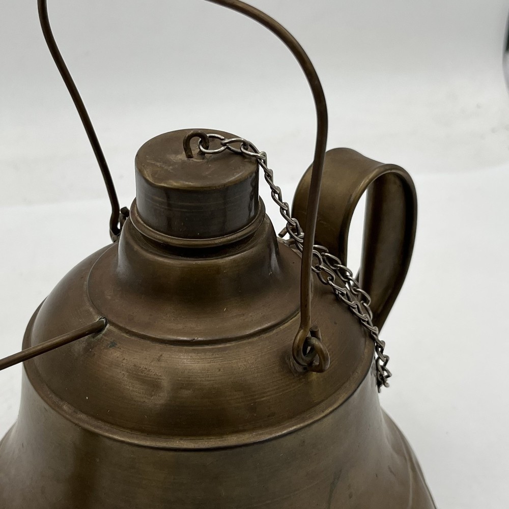 Antique Hand Made Copper Kettle Decoration Kitchen Fire Tea Pot Primitive