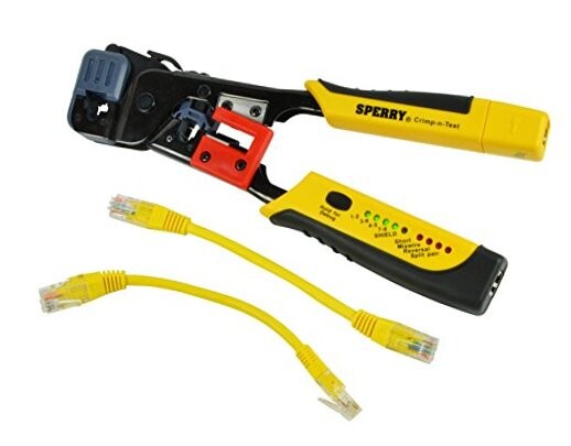 Sperry Instruments GMC-3000 Modular Crimper & Cable Tester , Yellow