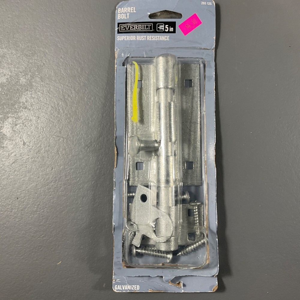 Everbilt Durable Galvanized Barrel Bolt Superior Rust Resistance 5 In. - 265 125