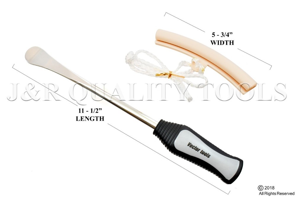 3pc Spoon Motorcycle Tire Iron Changing With Rim Protector Tool Combo New Lever