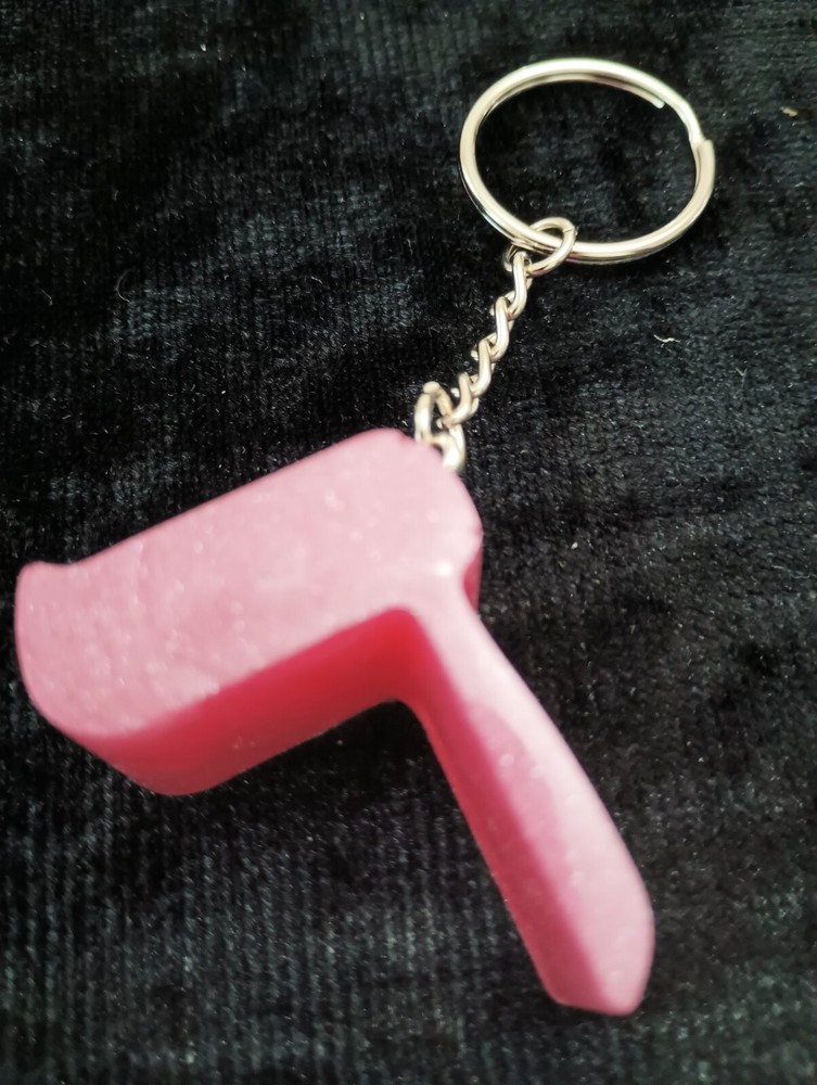 Hebrew Letter Daled pink keychain gift present