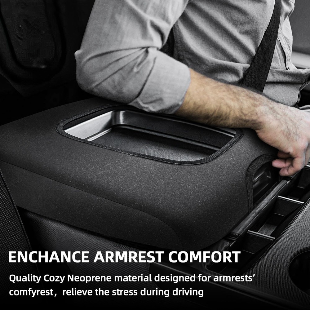 Center Console Cover Compatible with Chevy Silverado 2014 2015 2016 2017 2018...