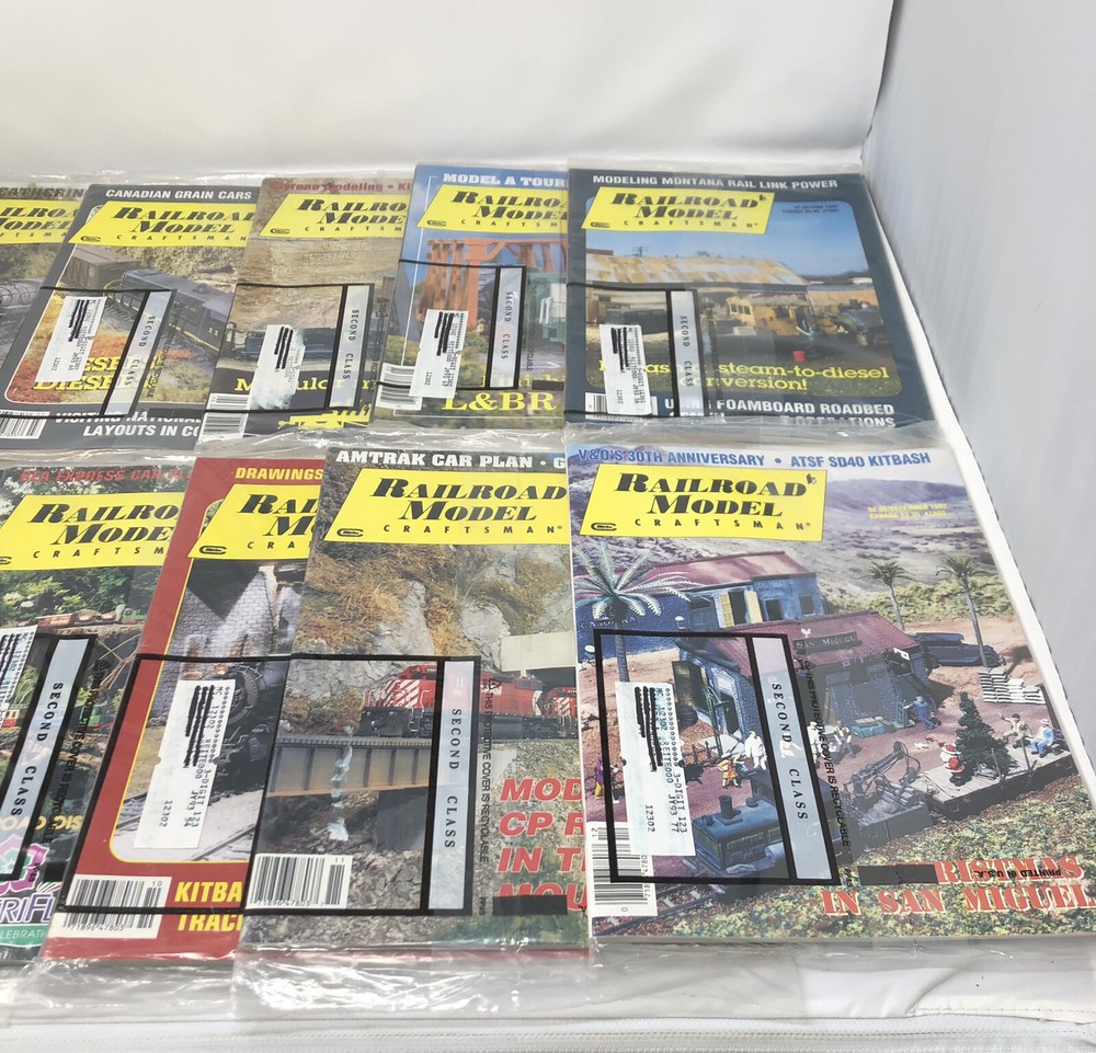 Railroad Model Craftsman Magazine 1992 Complete Year 12 Issues