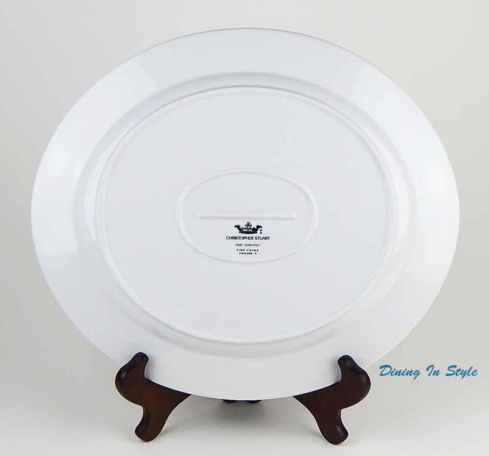 13" Oval Serving Platter, SUPERB Condition! Somerset, Christopher Stuart, Y0207