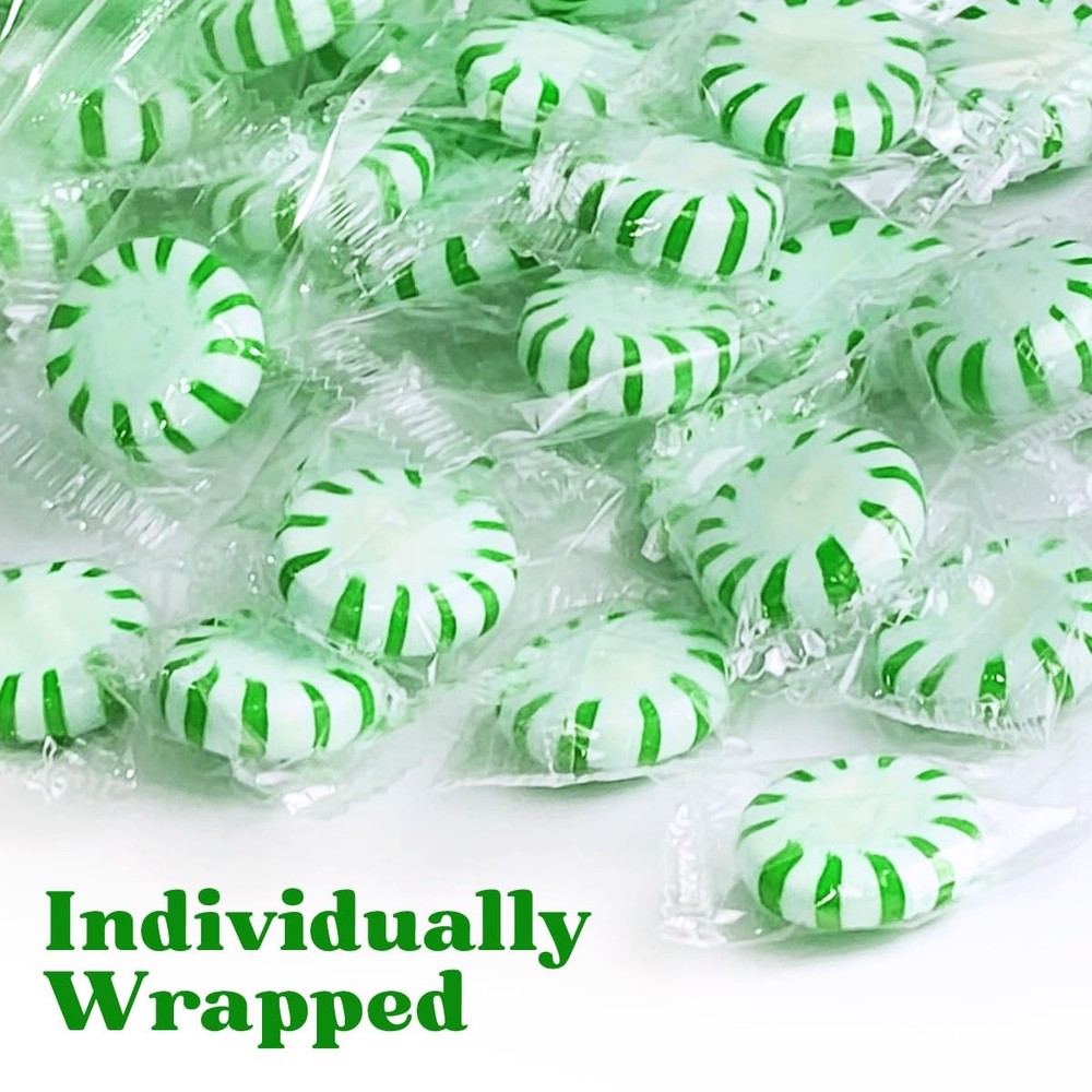 Starlight Spearmint Candy Individually Wrapped, Mints Bulk 1 Pound
