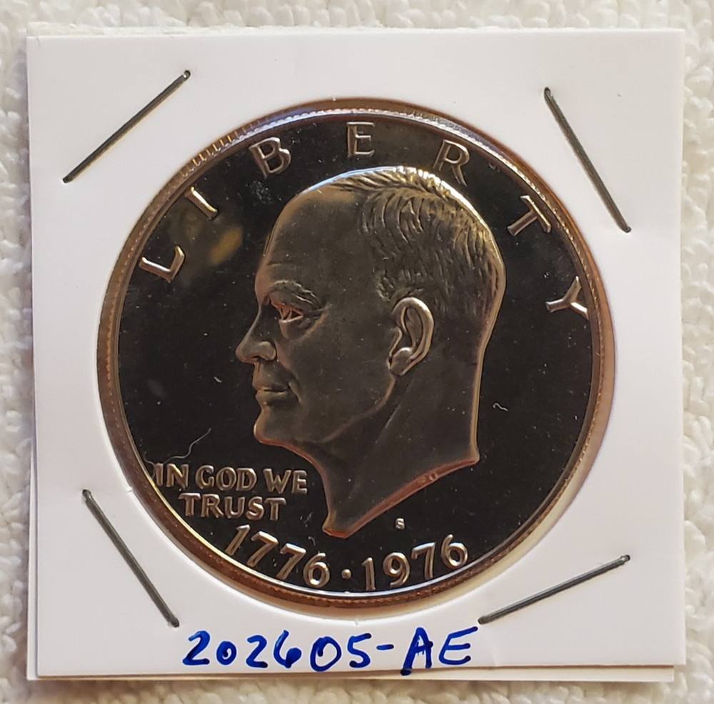 1976-S Proof Eisenhower Dollar - Type 1 (Clad Proof) - US Mint Uncirculated