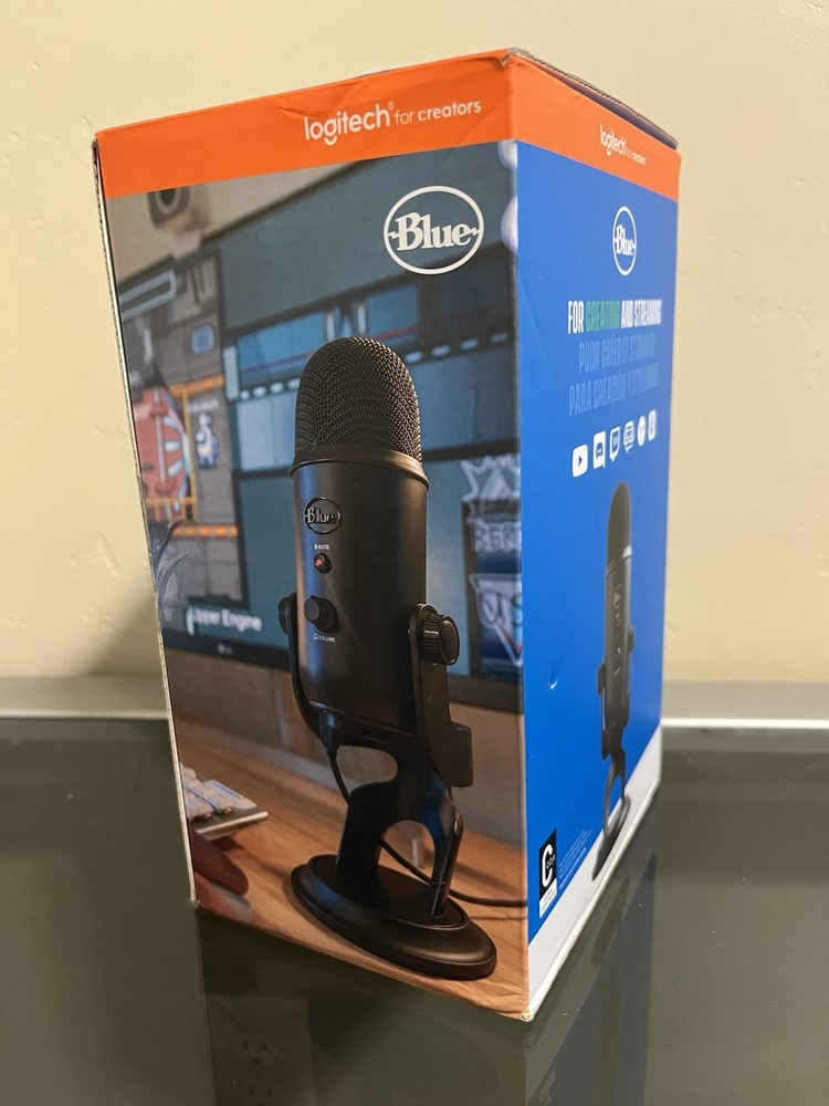 Logitech for Creators Blue Microphones Yeti USB Microphone (Blackout) (read)
