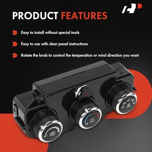 Heater Climate Control Panel Module Compatible with Ram 1500 2014-2018, 3500