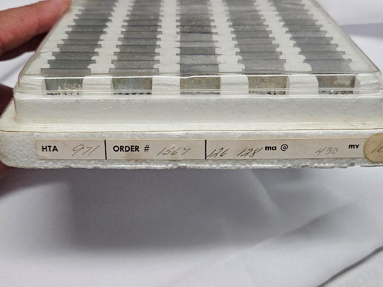 1970 Vintage Heliotek PT3 Miniature Solar Cell 20 X 20 mm 1/2 Volt Lot of 100