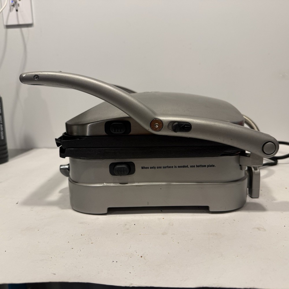 Cuisinart GR-4 Griddler Panini Press Contact Grill Tested No Griddle Plates