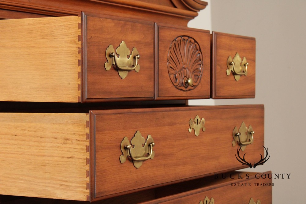 Henkel Harris Queen Anne Style Cherry Highboy