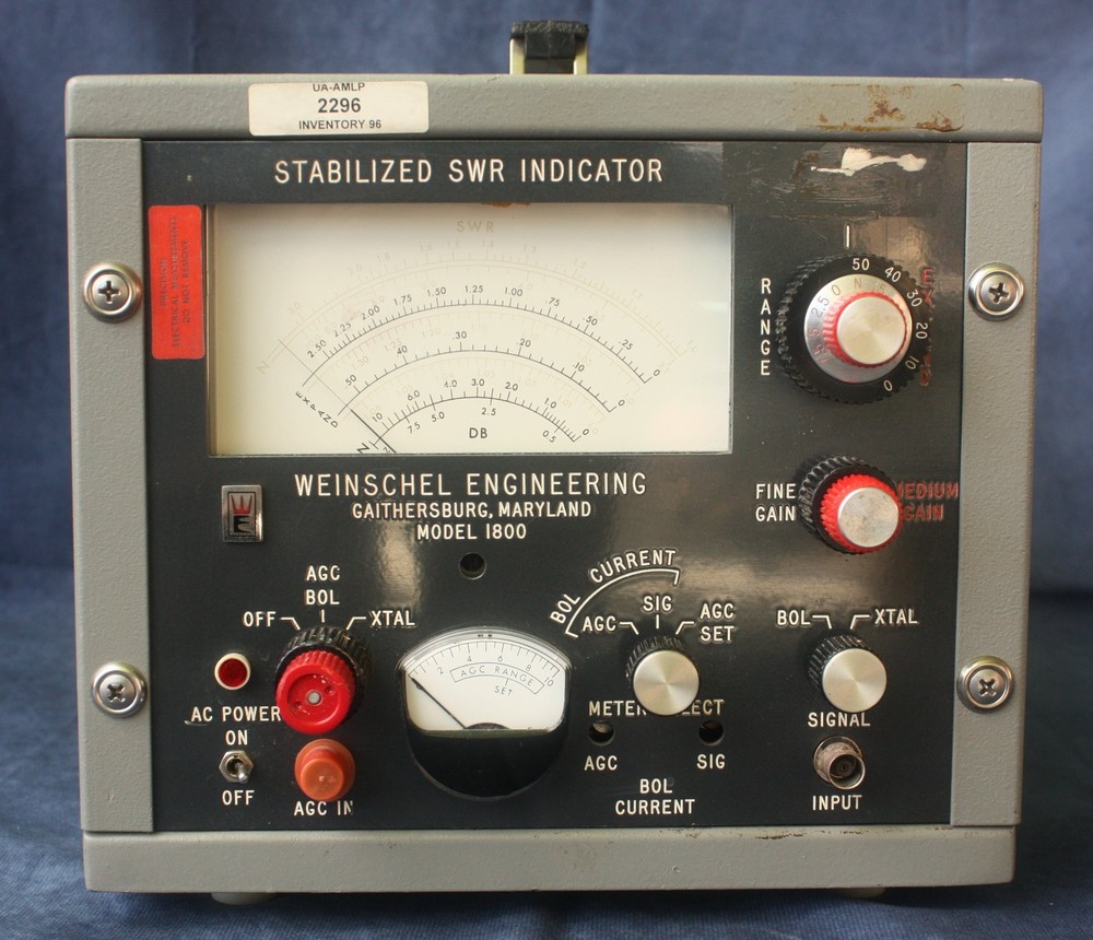 Weinschel Engineering Stabilized SWR Indicator Model 1800