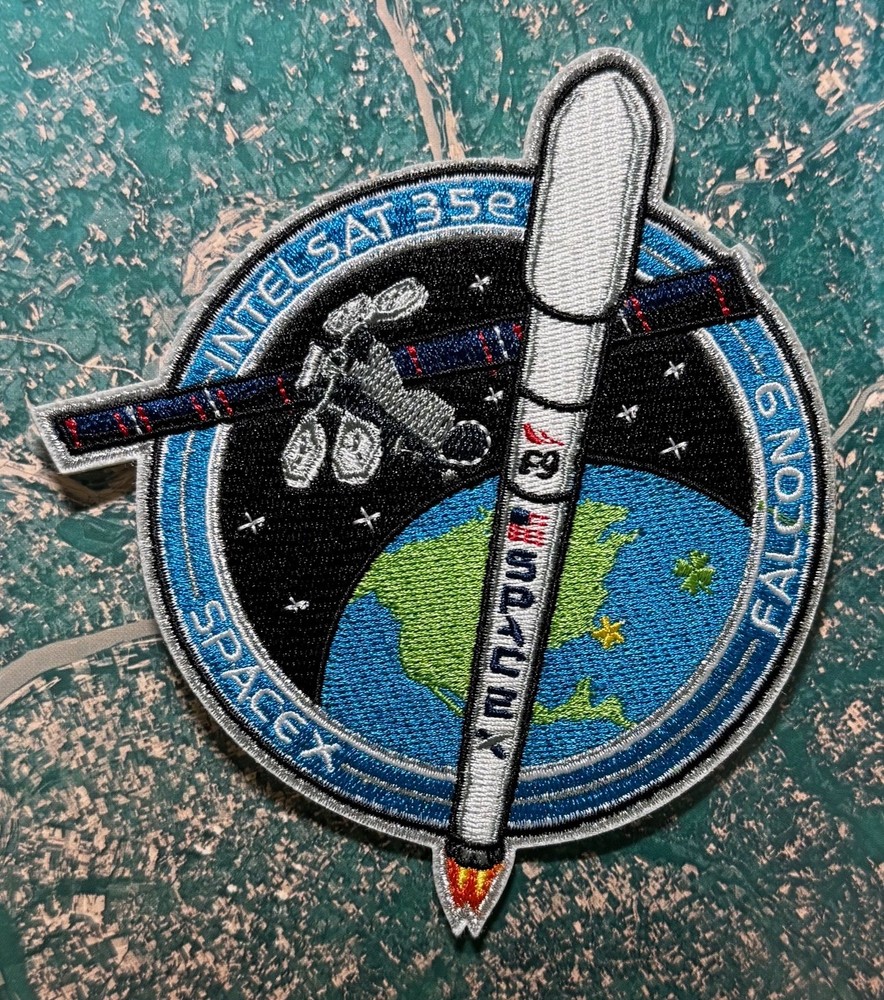 INTELSAT 35e FALCON 9 AUTHENTIC SPACEX SPACE-X PATCH 🚀