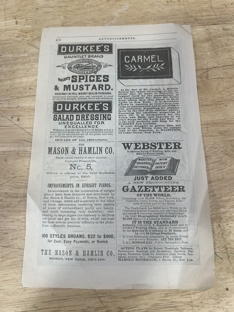 Antique 1883 Pears Soap Paper Advertisement