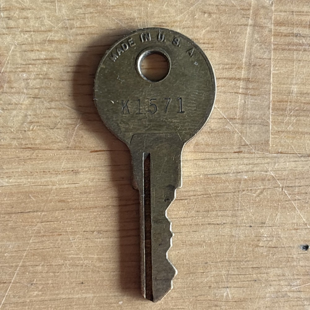 Kennedy Tool Box Chest Key Only Key Code K1571 Vtg USA