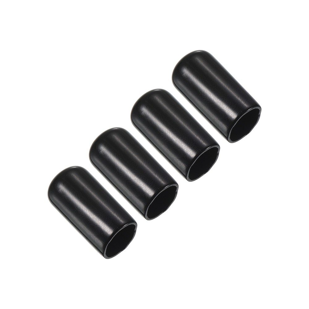 10mm Billiard Tip Cover, 4pcs Rubber Billiard Tool, Black