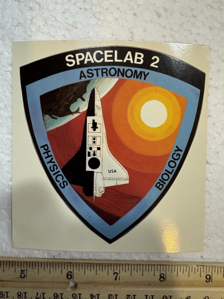 Vintage NASA Space Shuttle Sticker - Spacelab 2