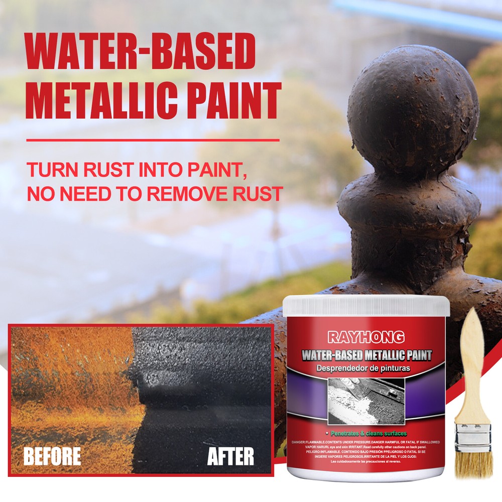 2Pack Car Anti-Rust Chassis Rust Converter Water-Based Metal Rust Remover 100ml