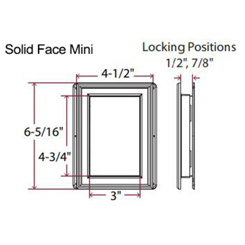 Mid America Vinyl Mount Master Mini Mounting Block Solid Face 173 Mocha