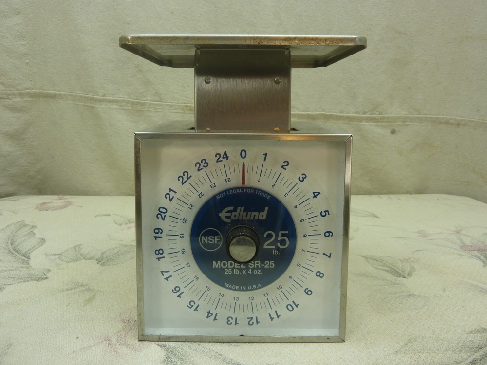 Edlund Model SR-25 Premier Series 25 lb Max Top Loading Mechanical Scale