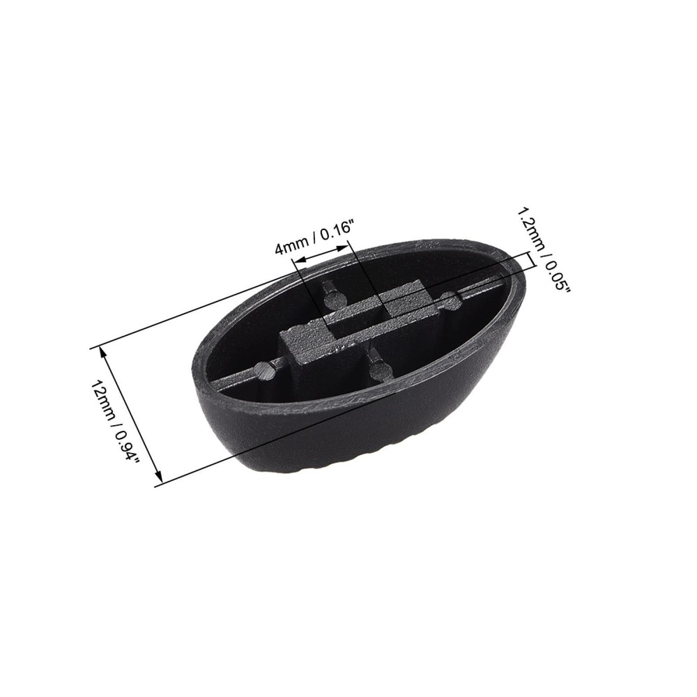 Console Mixer Slider Fader Knobs Replacement for Potentiometer Black 20pcs