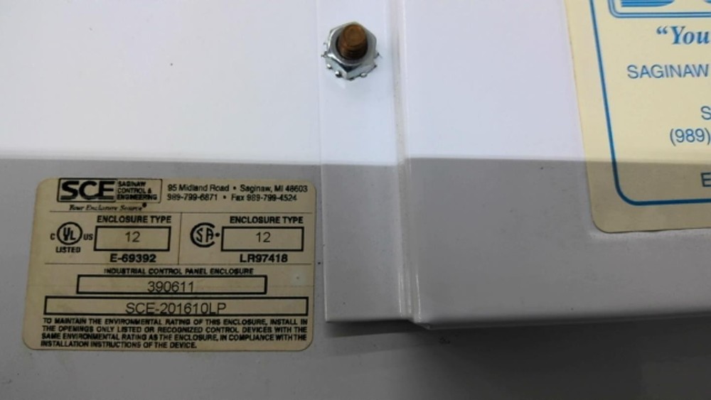SCE 201610LP Enclosure 20x16x10 Type 12