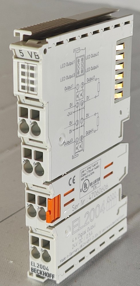 Beckhoff EL2004 4x Digital Output Module 24V DC / 0.5A