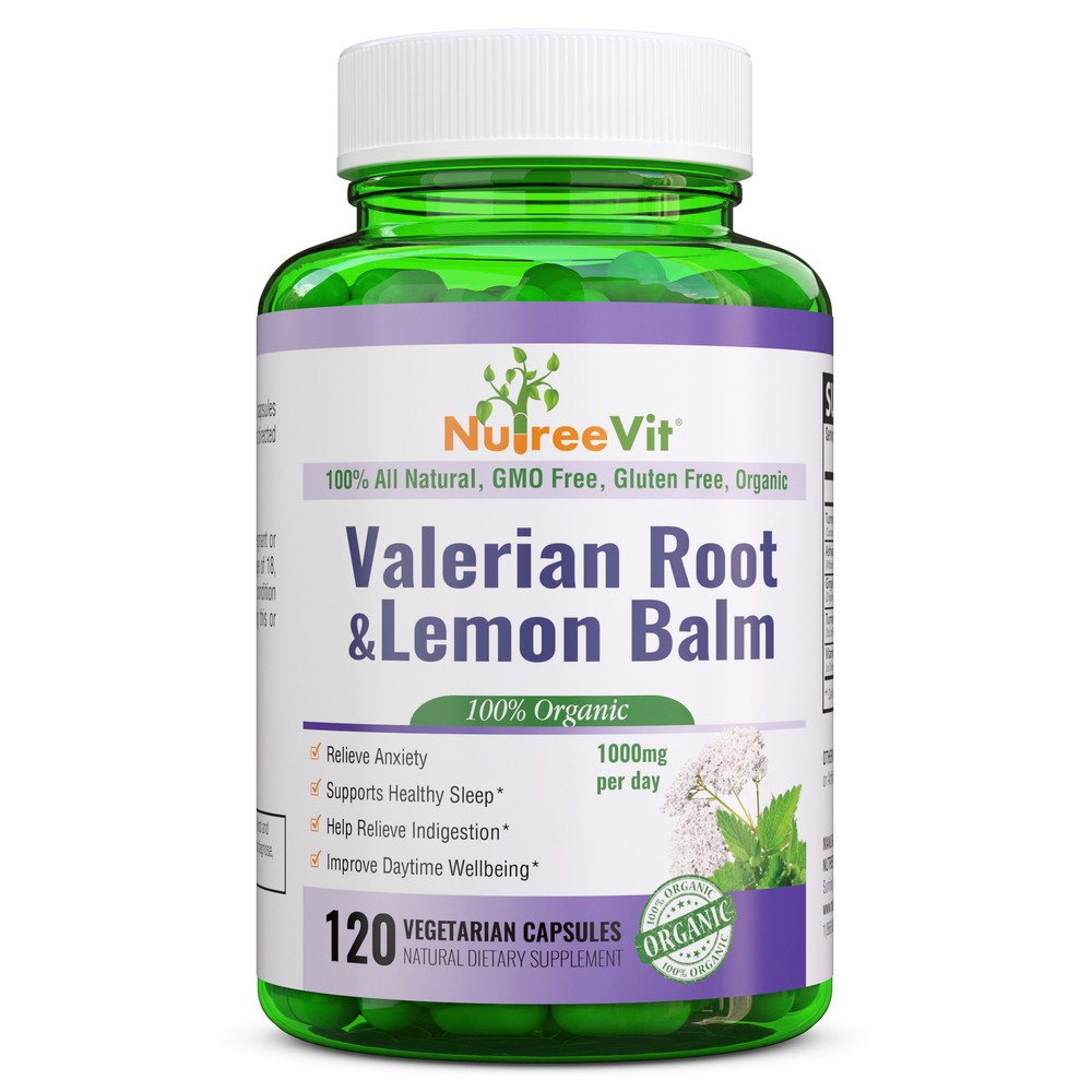 NutreeVit 100% Organic  -Valerian root & Lemon Balm