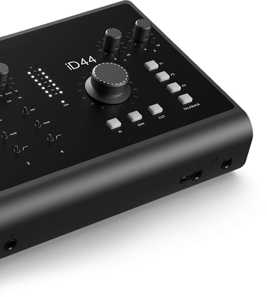 Audient iD44 MKII USB Audio Interface w/ 4 XLR Cables