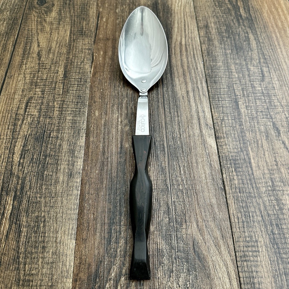 VTG Cutco 17 JH Solid Basting Serving Spoon Classic Dark Brown Handle USA