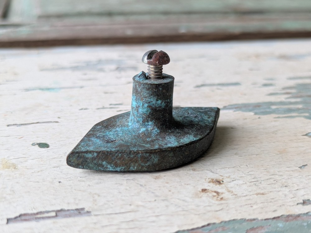 1967 "Antico" Eye by Jerome & Evelyn Ackerman Hand-cast Solid Brass Pull