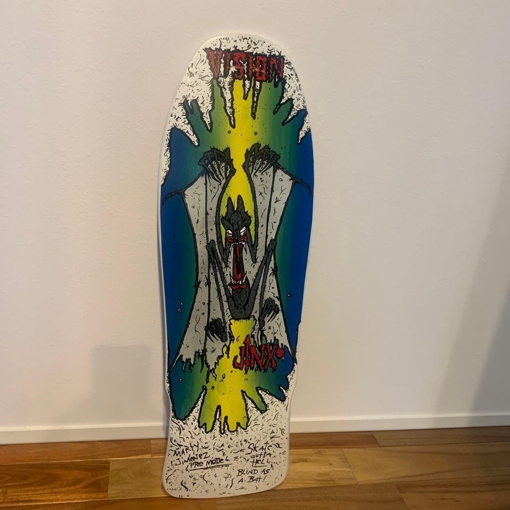 VISION Jinx Bat Design Skateboard Deck 2000s Old School Style