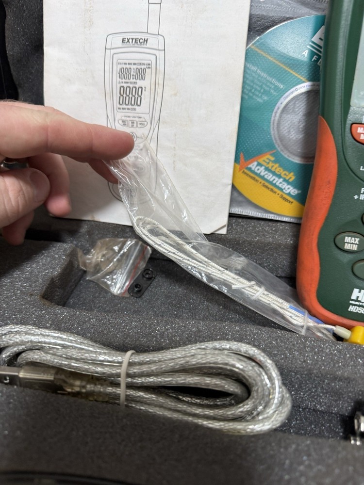 Extech HD500 Infrared Thermometer & Psychrometer untested Read