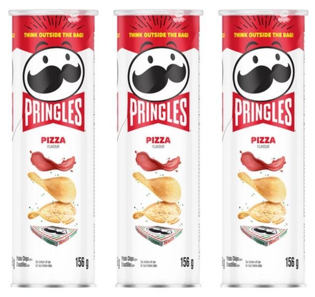 Pringles Canned Potato Chips Pizza 156g (3 Pack)