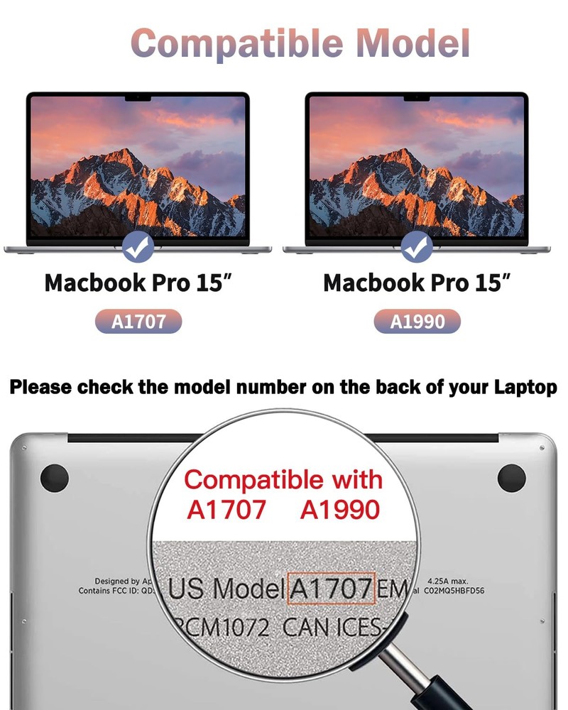 Anti Blue Light Matte Laptop Screen Protector 2-Pack for MacBook Pro 15