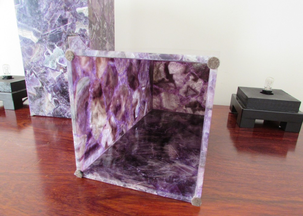 Genuine Amethyst slab lamps
