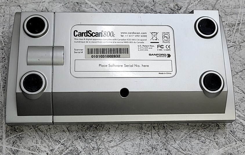CardScan 800c Business Card Scanner SEE NOTES