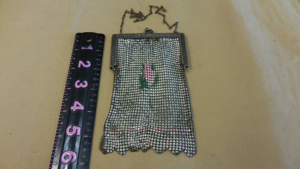 Vintage Mesh Beaded Purse