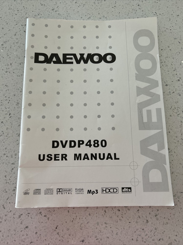 Dae Woo DVDP480 Owner's User's Manual