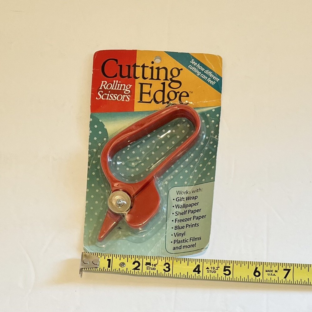 Cutting Edge Rolling Scissors, New In Sealed Pkg